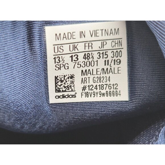 Adidas Icon V Boost Baseball Cleats Men's 13.5 Navy Gold Metal Three Stripe Life - Picture 8 of 13